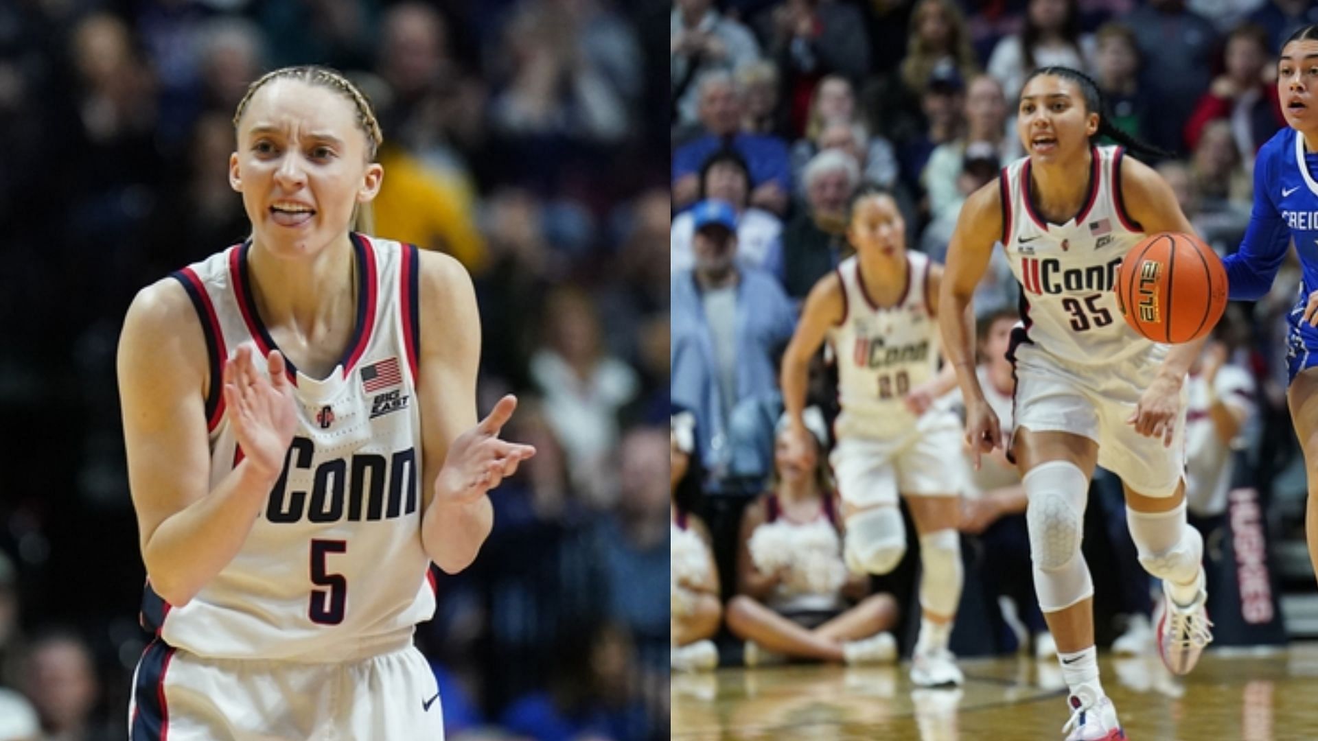 UConn stars Paige Bueckers and Azzi Fudd