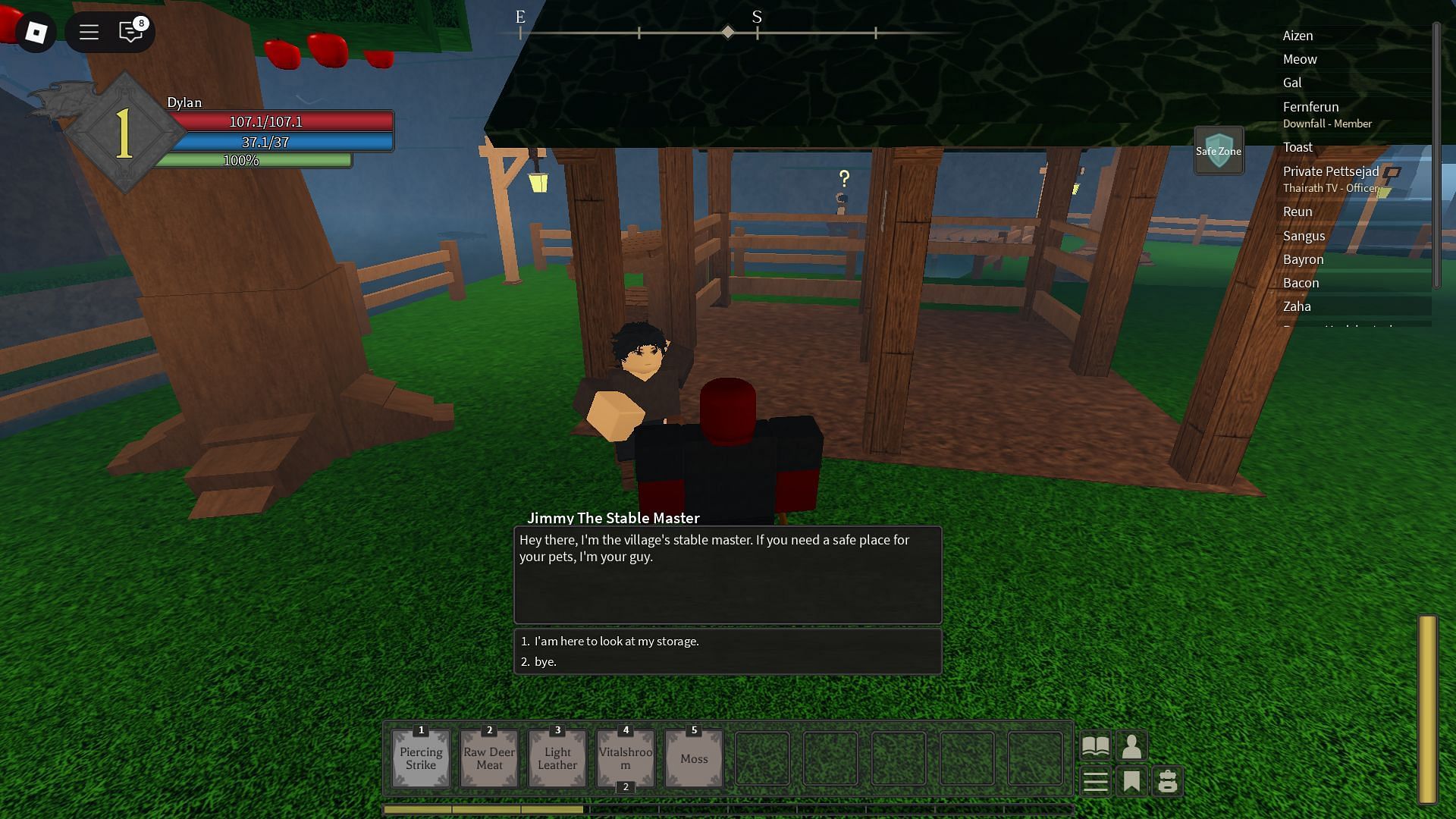 Jimmy the Stable Master NPC (Image via Roblox)