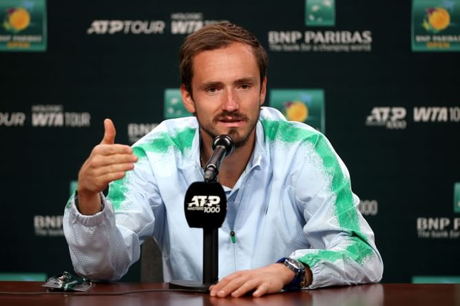Daniil Medvedev doubles down on 'slow courts' stance at Indian Wells but leaves a cheeky note on camera after win