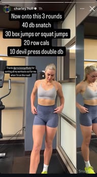 Charley Hull shares her workout routine. Image via Instagram @charley.hull