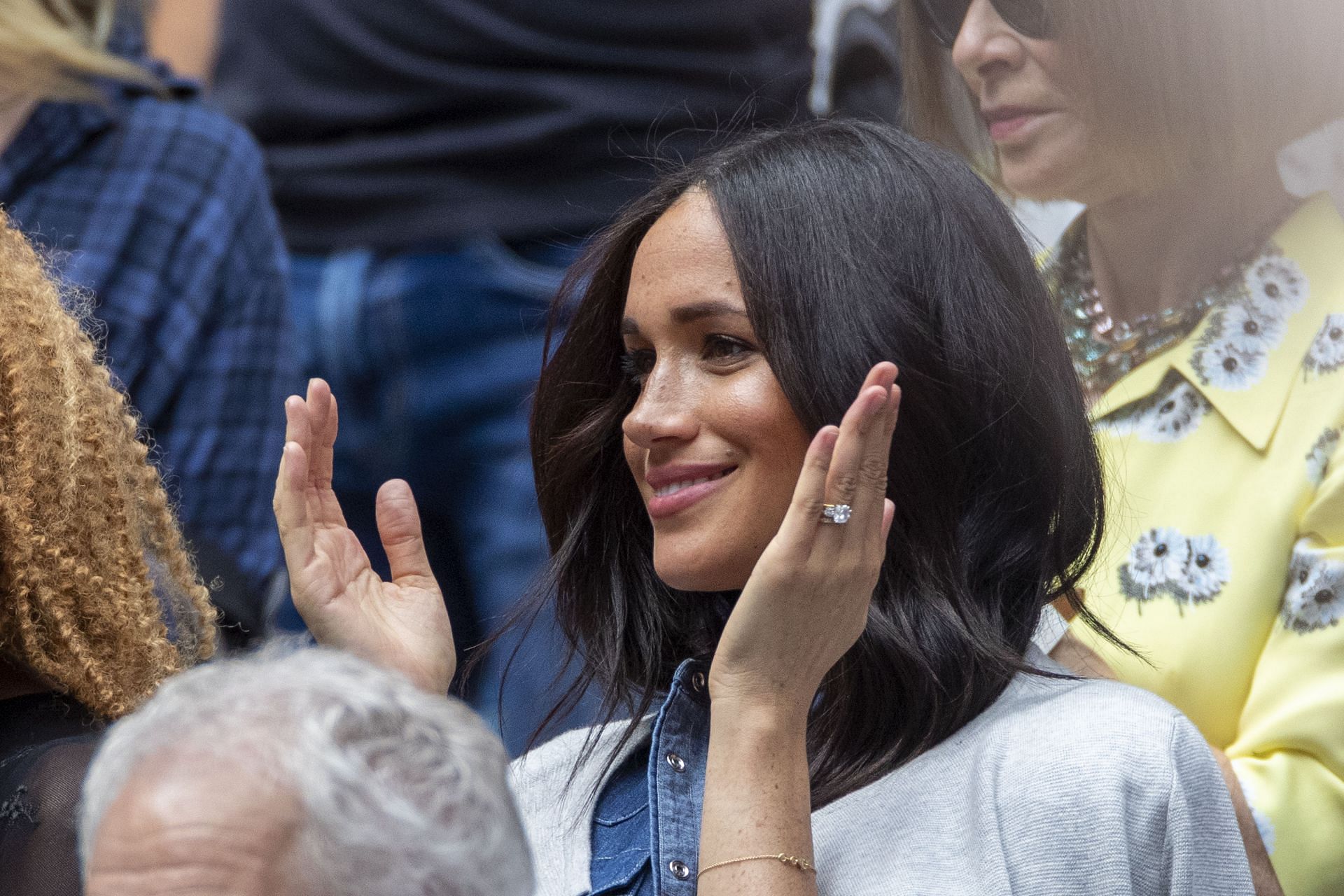 Meghan Markle cheers for Serena Williams at the US Open 2019 - Source: Getty