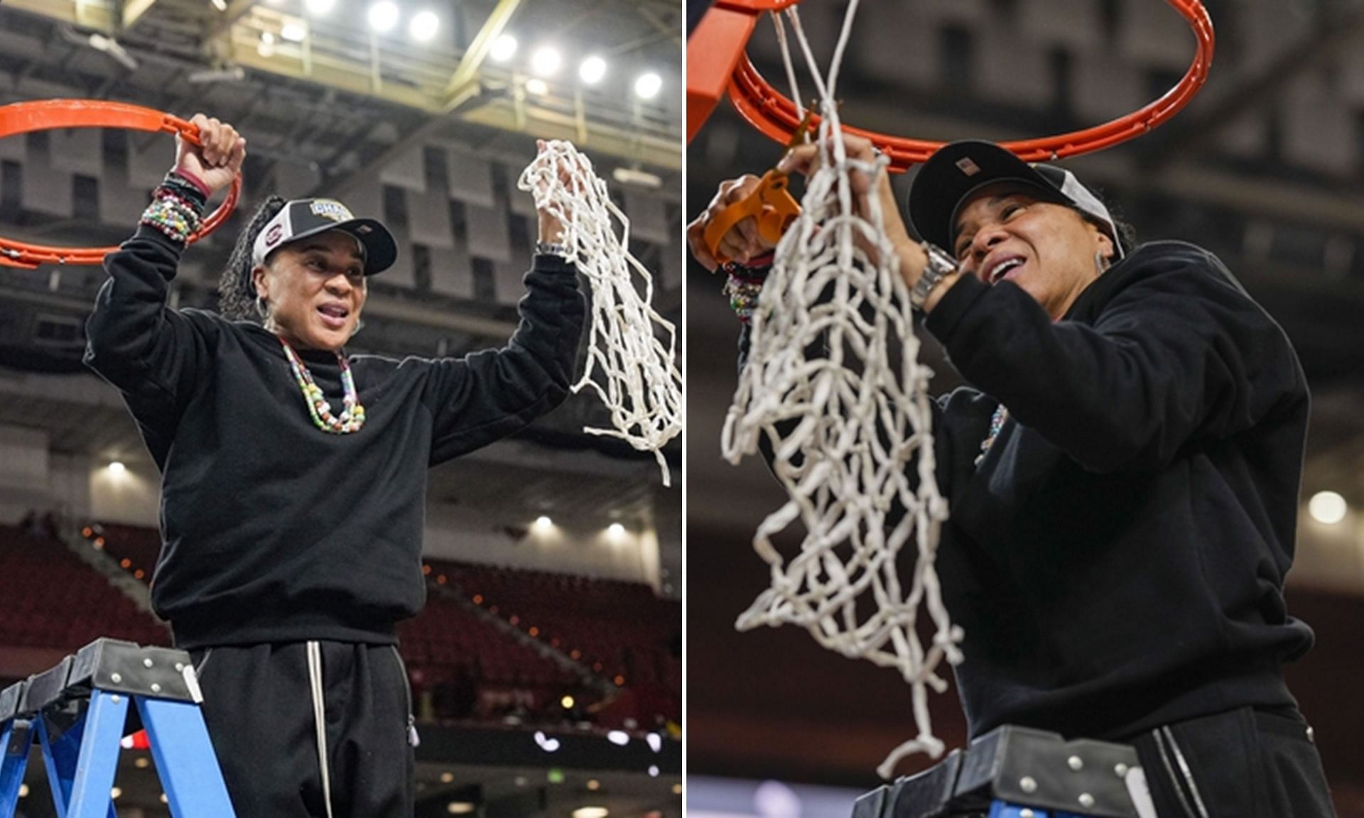 Dawn Staley savage after SEC title win over Texas. (Image credits: Imagn)