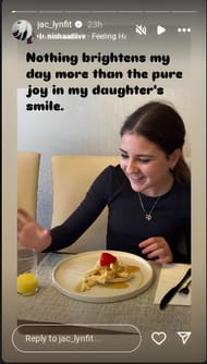 Jaclyn Cordeiro's Instagram story (Credits: IG/@jac_lynfit)