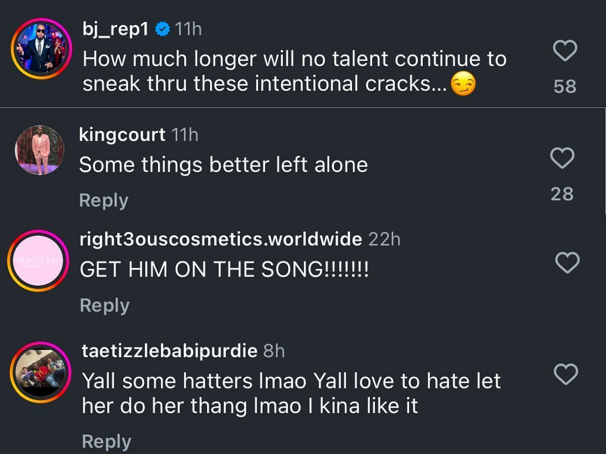 Netizens comment on Janae sampling Lil Wayne&#039;s track (Image via Instagram/ @thejasminebrand)