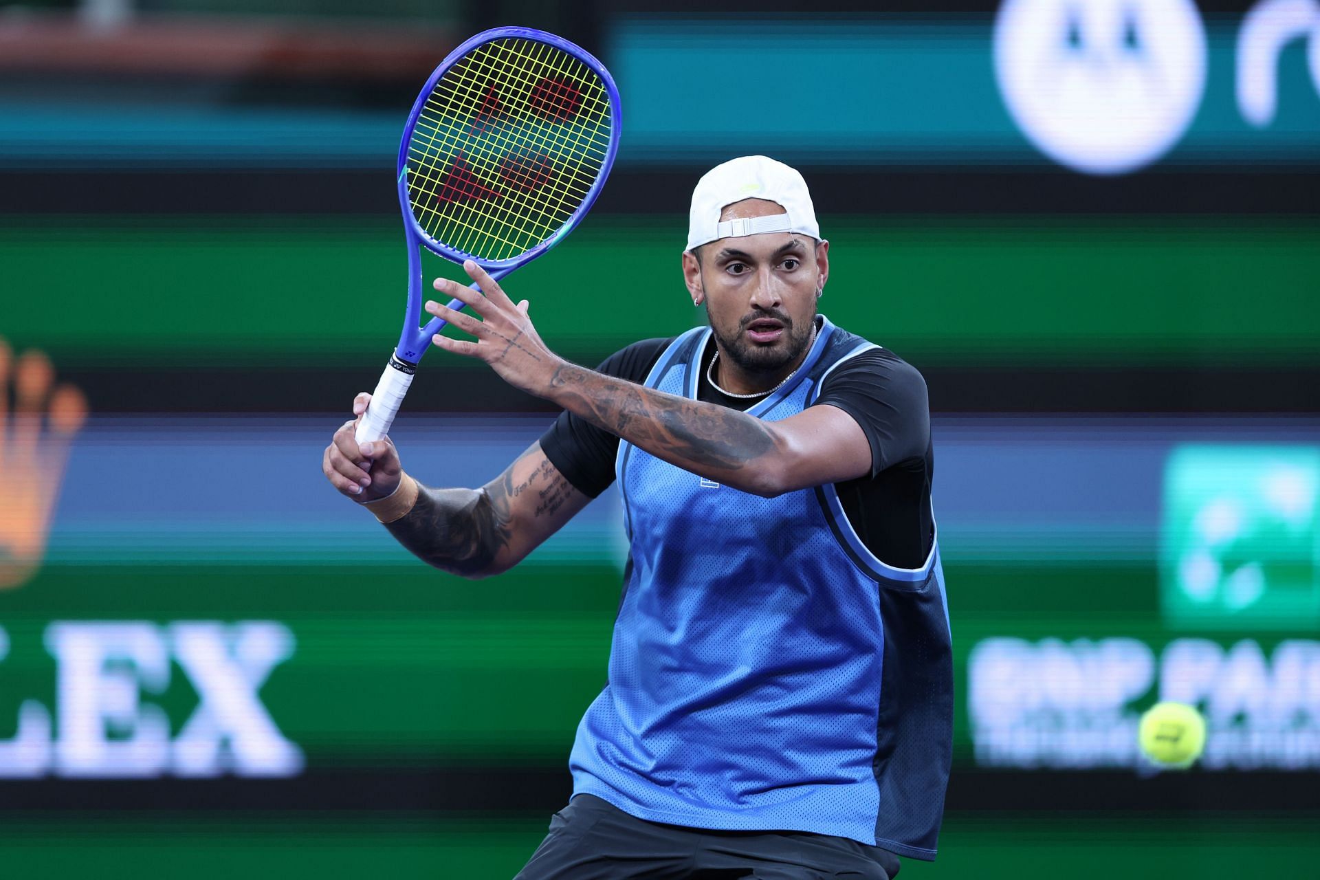 Nick Kyrgios at the BNP Paribas Open - Day 2 - Source: Getty