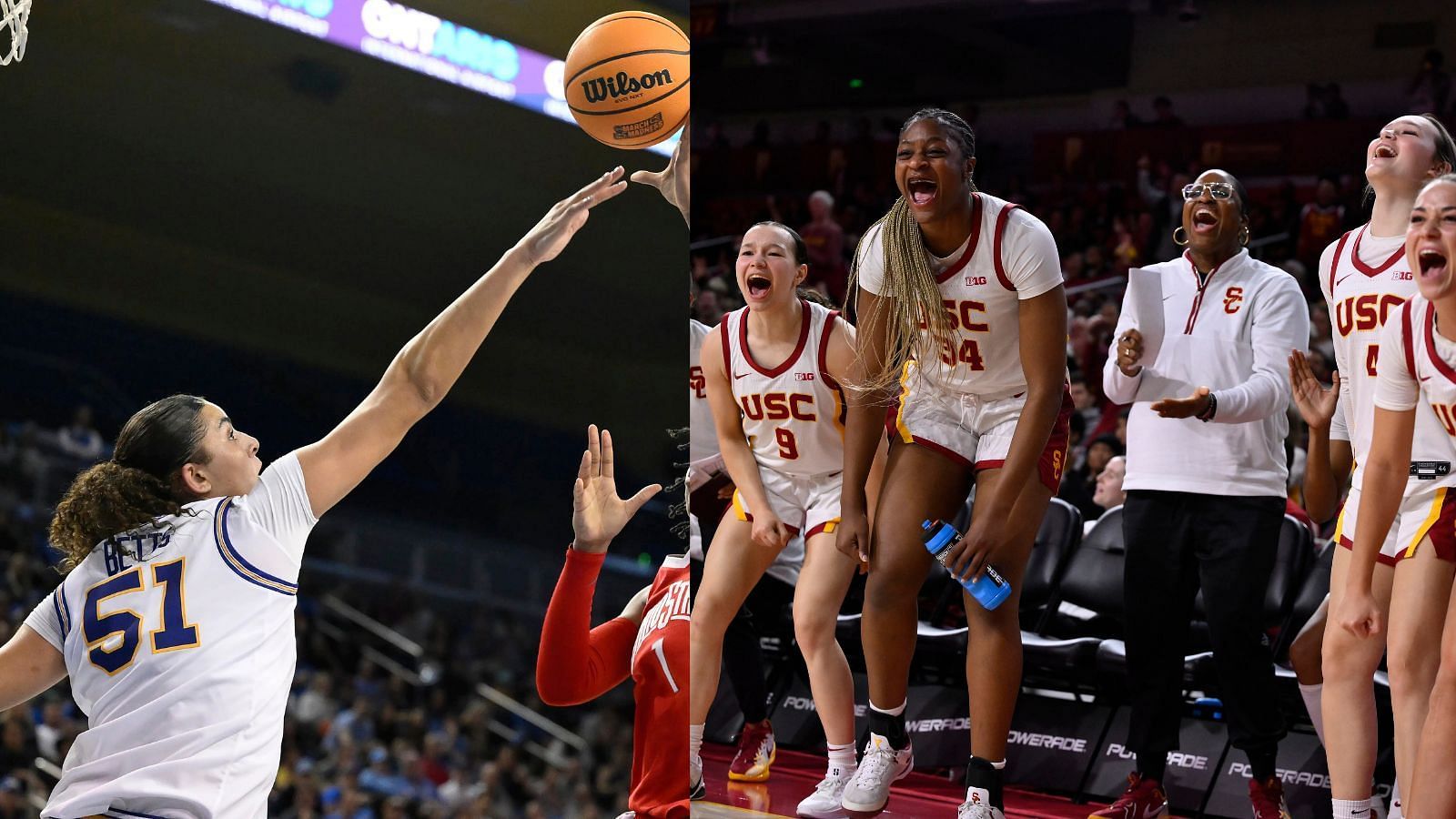 For the second time this season, Lauren Betts and UCLA came up short against USC. (Photo Credits: IMAGN)