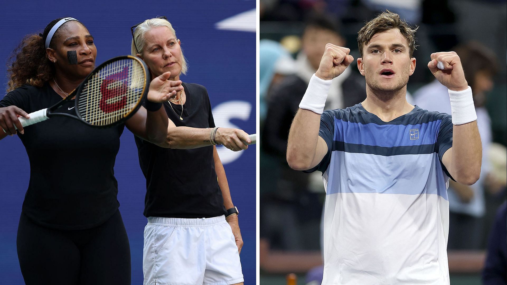 Jack Draper, Rennae Stubbs, Serena Williams (Source: Getty)