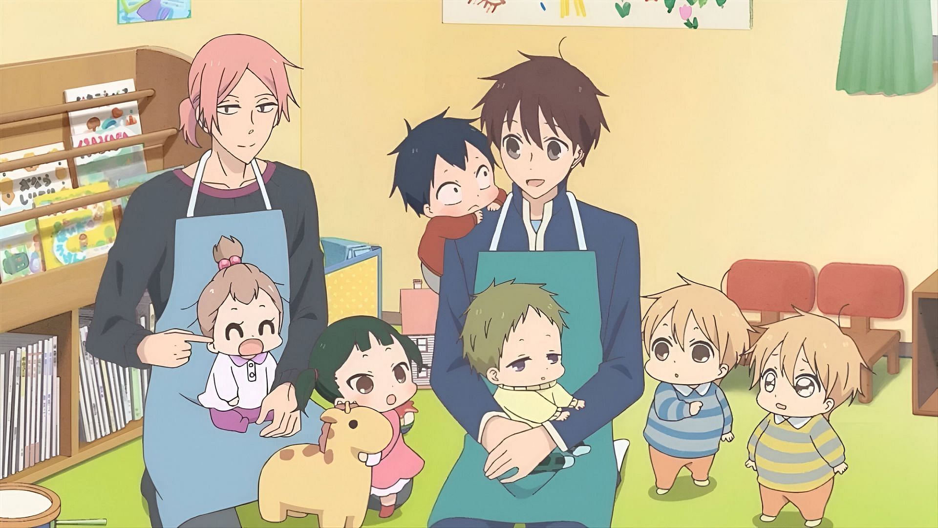 Best anime to watch while you are sick, School Babysitters (Image via Brain&#039;s Base)