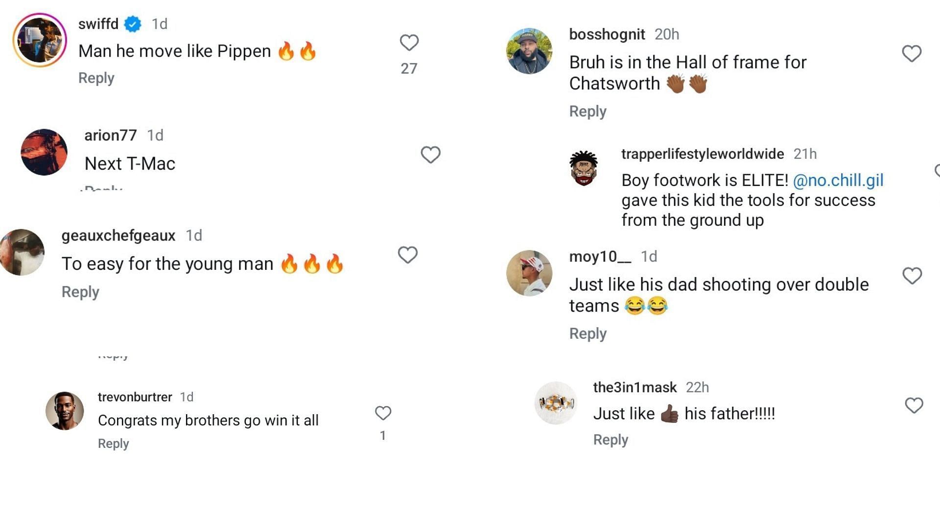 &quot;He move like Pippen&quot;: Hoops fans react to Gilbert Arenas&#039; son Alijah Arenas winning the California regional championship game. (Image via Instagram @sportscenternext)