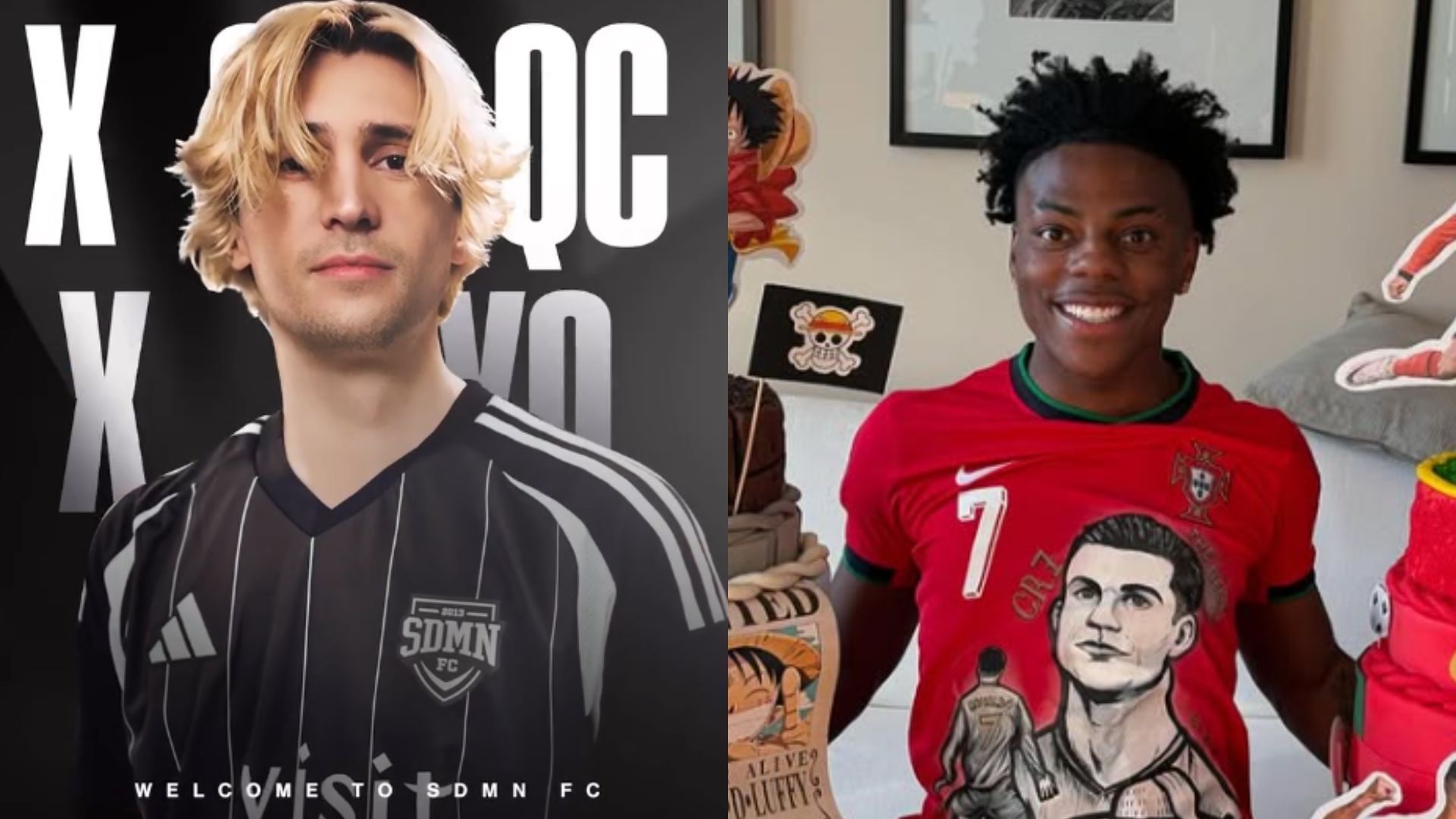 xQc claps back at IShowSpeed for insulting his goalkeeping skills before the upcoming Sidemen Charity Match