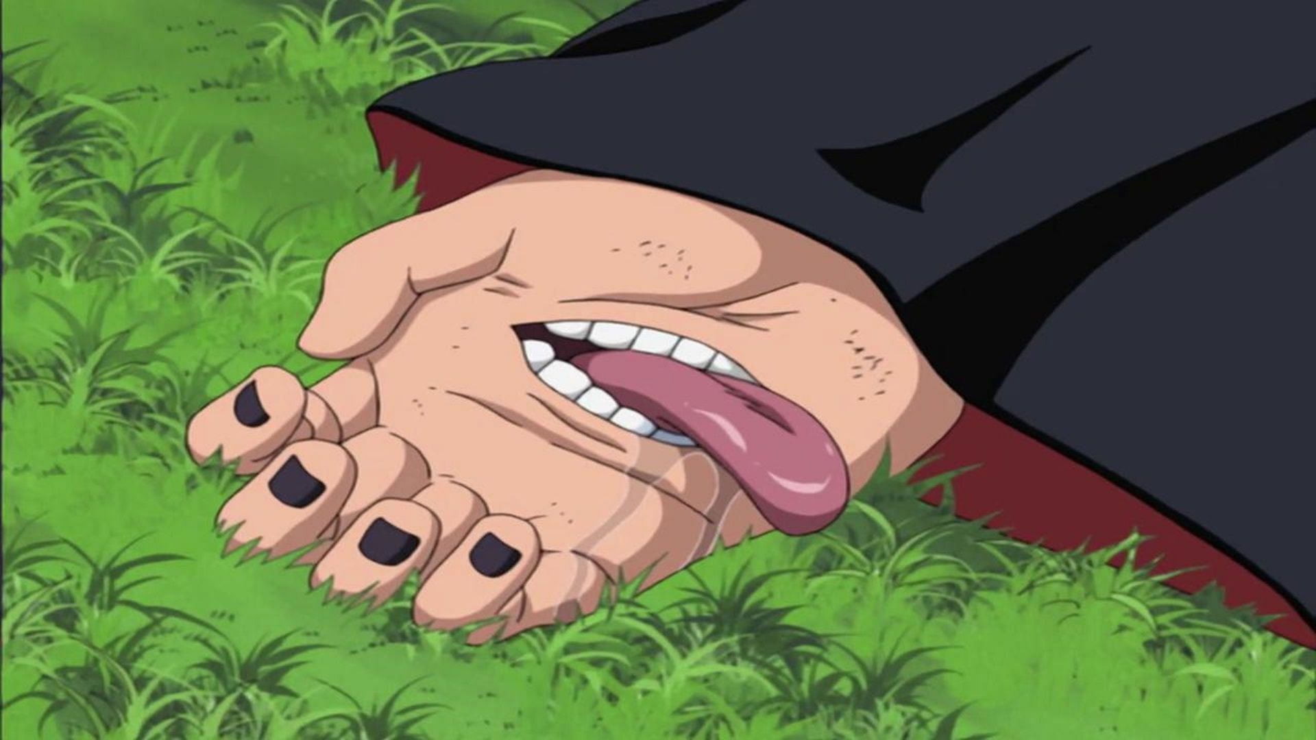 Deidara&#039;s severed hand (Image via Studio Pierrot)