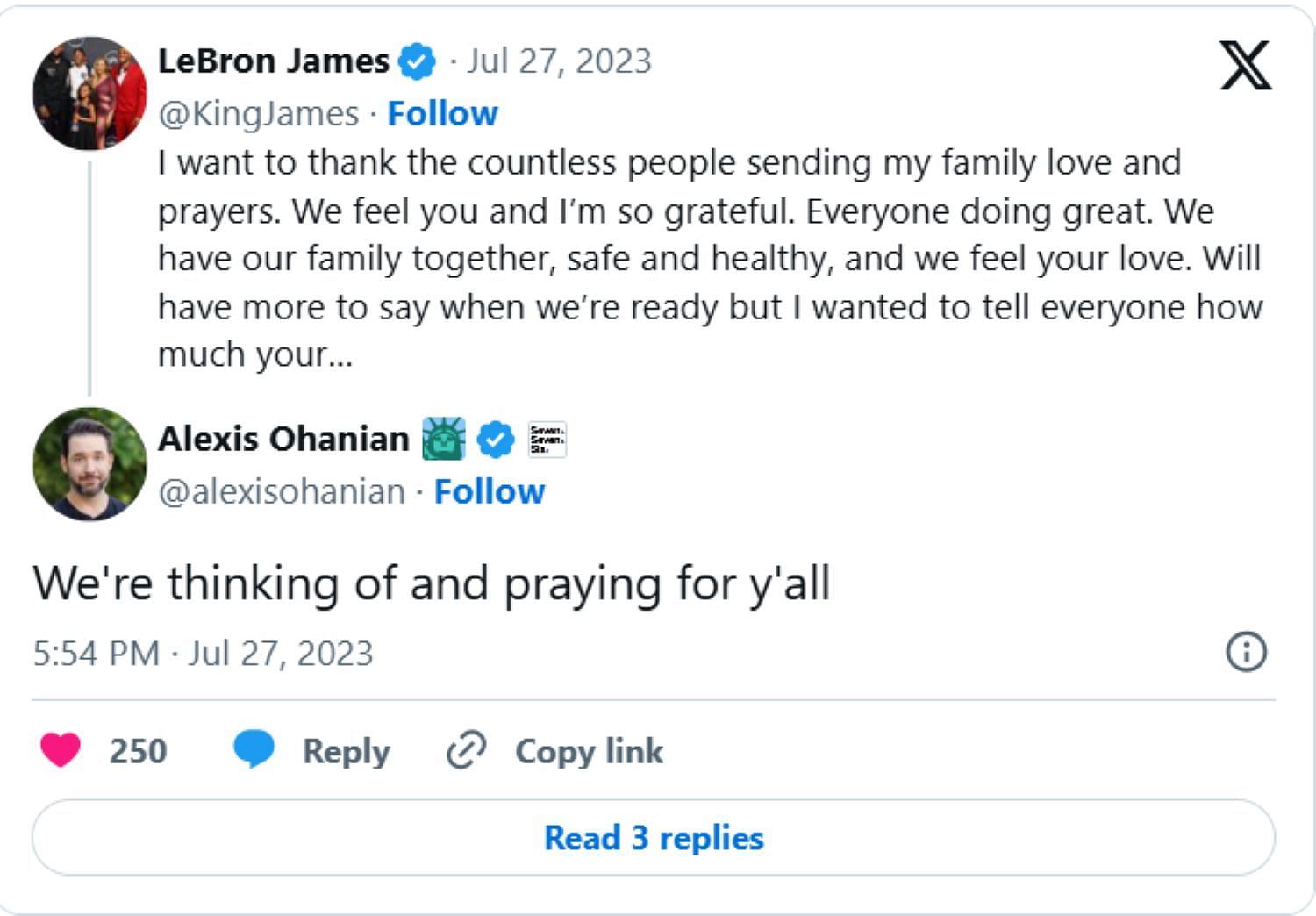 Screenshot of Alexis Ohanian X Account (https://x.com/alexisohanian)