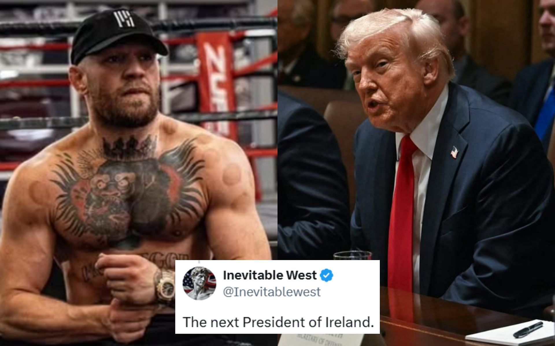 Conor McGregor (left) recently visited the WHite House to meet US President Donald Trump (right). [Images courtesy: @thenotoriousmma and @realdonaldtrump on Instagram]