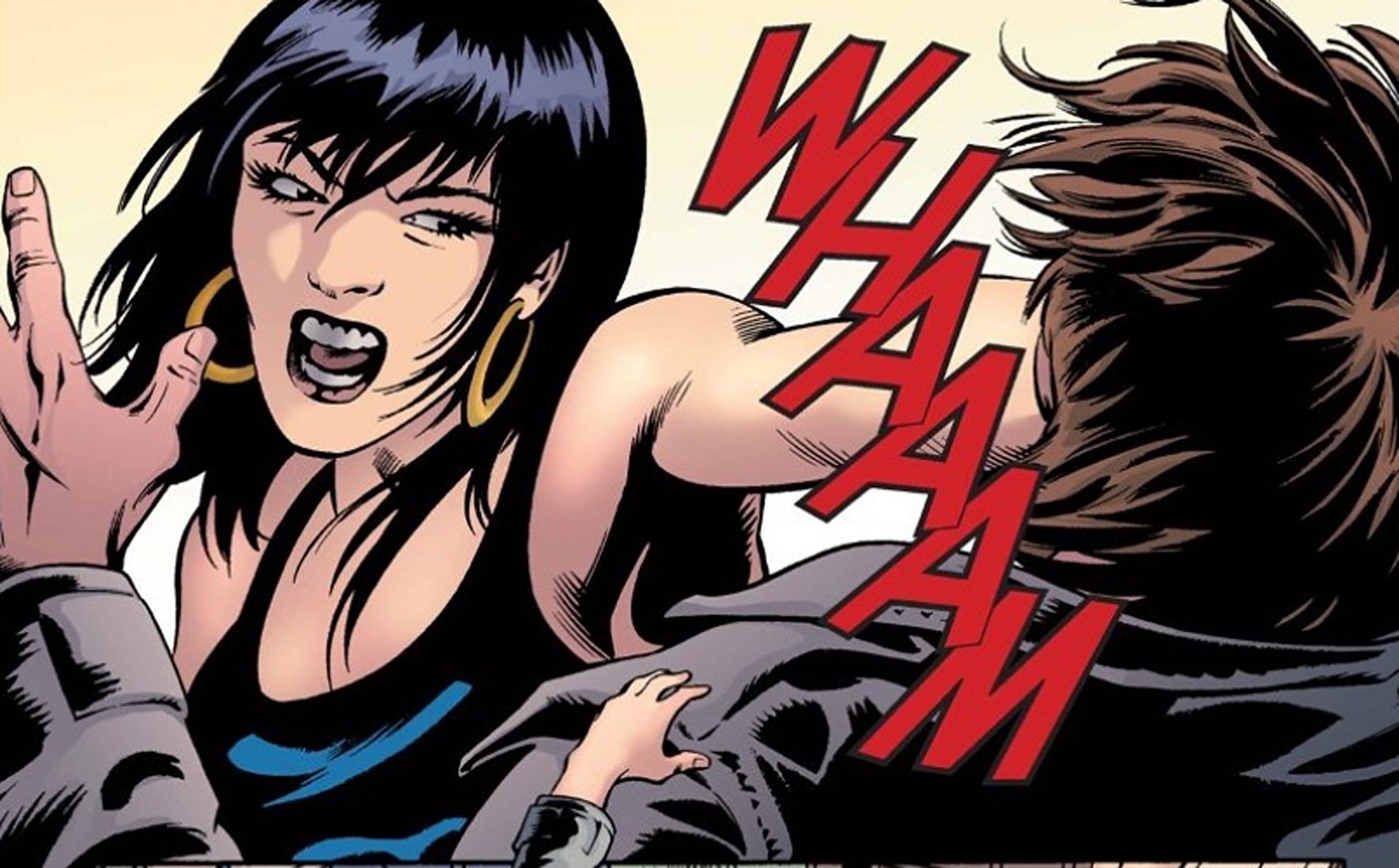 Michele punching Peter in Amazing Spider-Man #603 comics (Image via Marvel Comics)