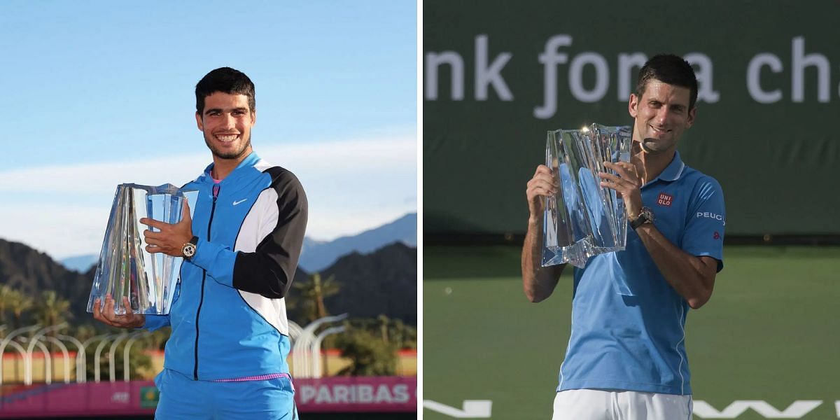 Carlos Alcaraz and Novak Djokovic headline the BNP Paribas Open 2025. (Photos: Getty)