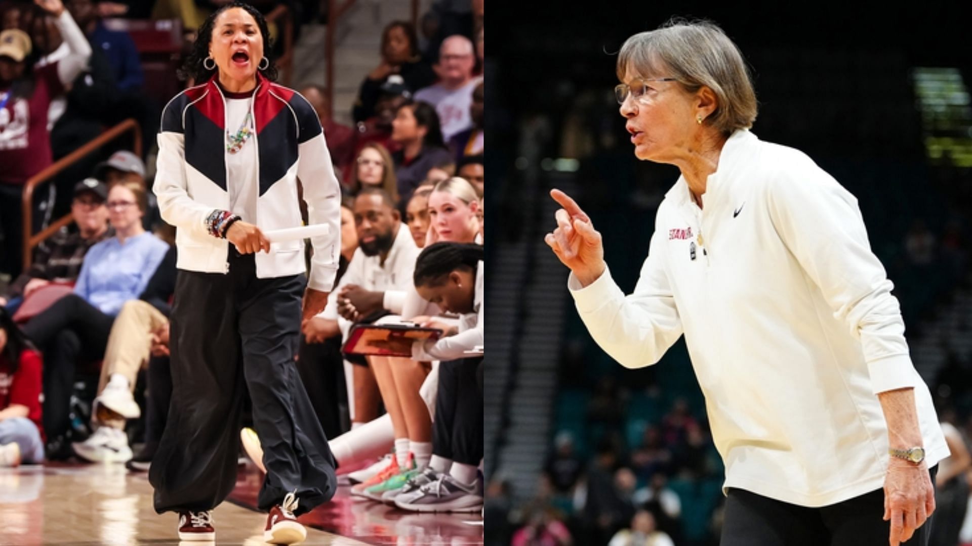 Coaches Dawn Staley and Tara VanDerveer