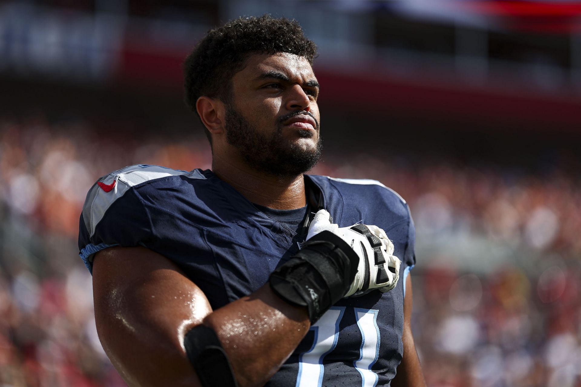 Former Tennessee Titans offensive lineman Andre Dillard - Source: Getty