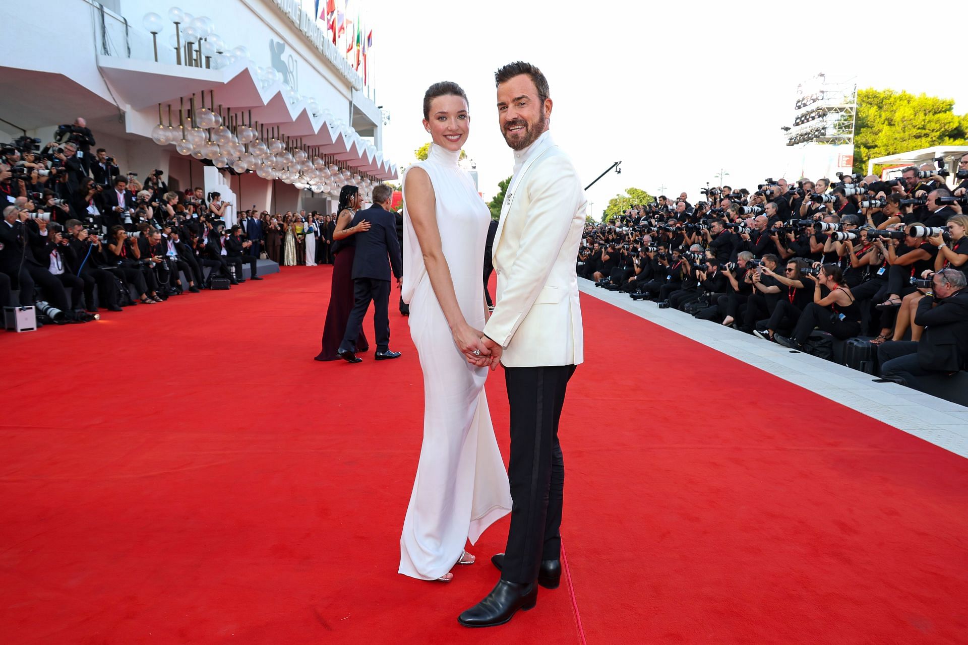 Justin Theroux and Nicole Brydon Bloom- Source: Getty