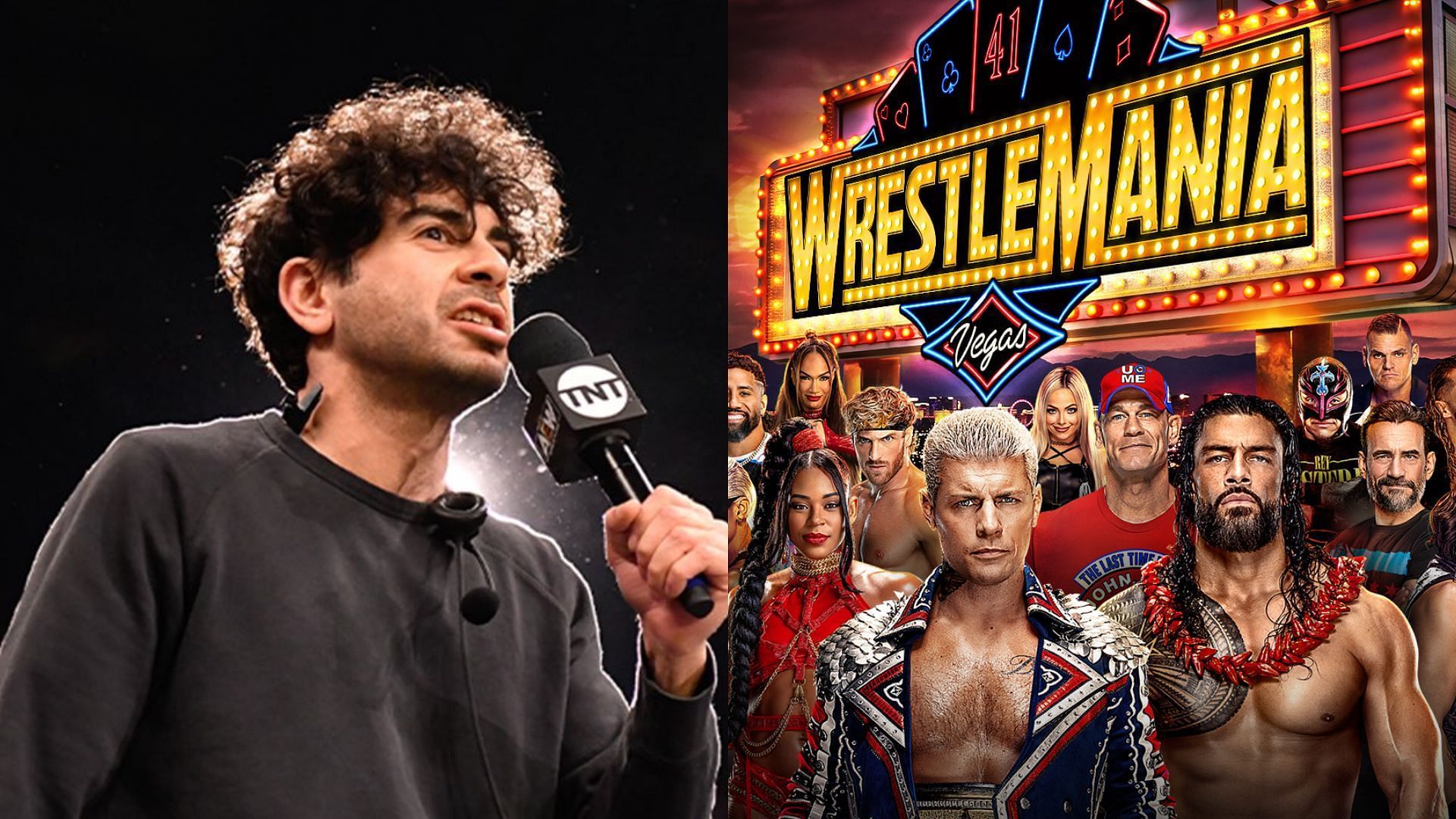 WrestleMania 41 will take place in Las Vegas on April 19th and 20th [photo: AEW on TV