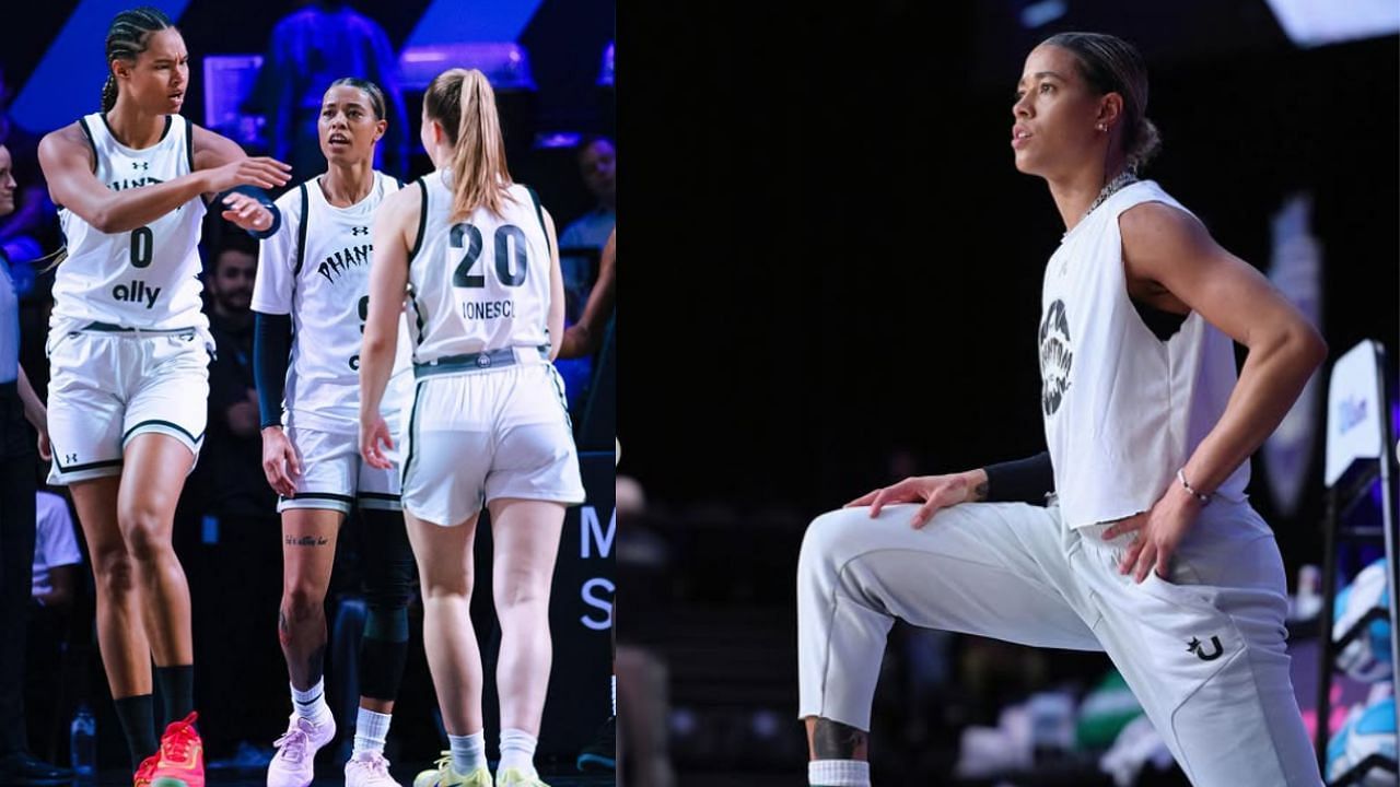 Natasha Cloud highlights disparity in pay between the WNBA and Unrivaled in an interview on Friday. [photo: @t_cloud9/IG]