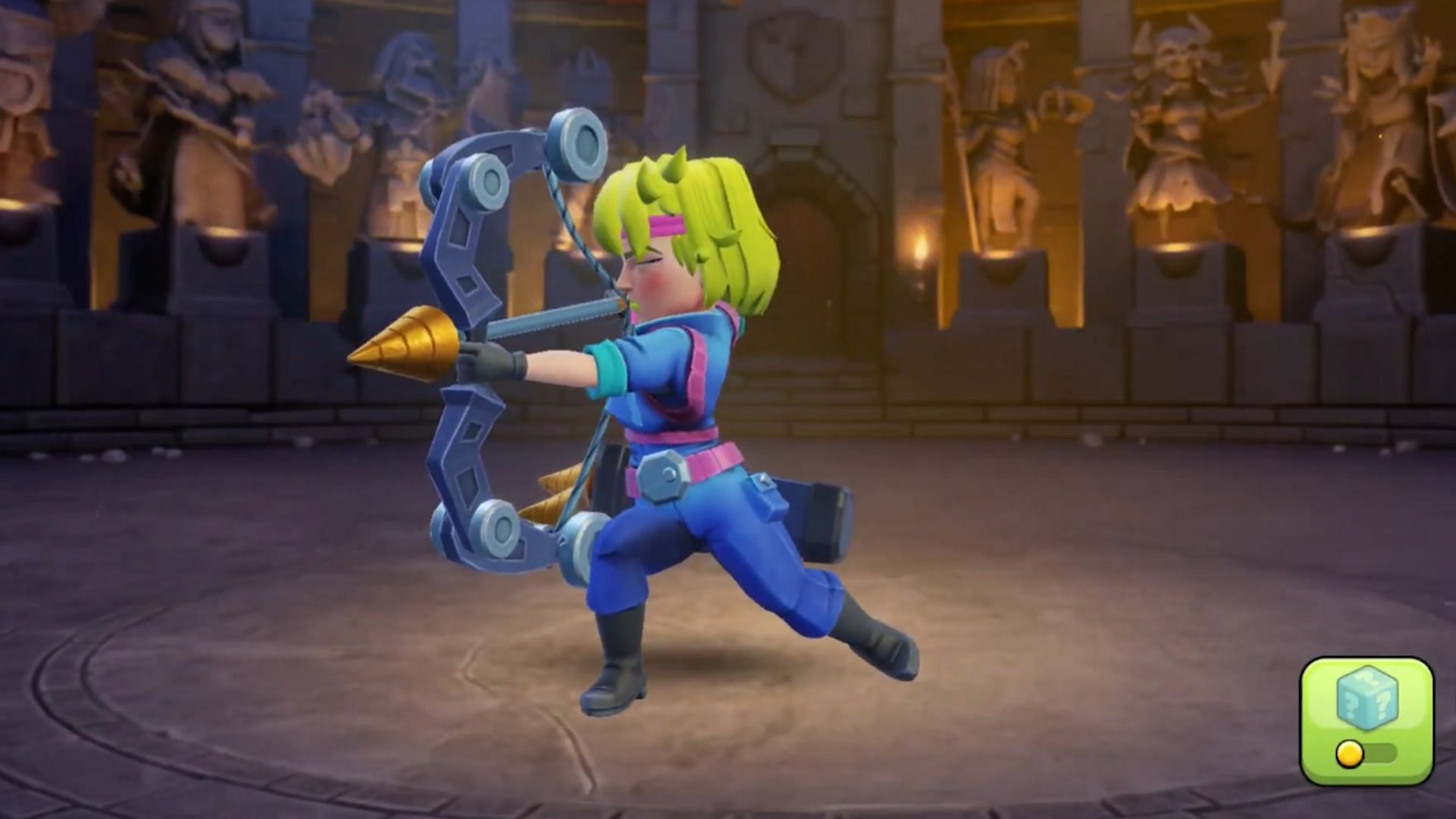 The Archer Queen in an attacking position (Image via Supercell)