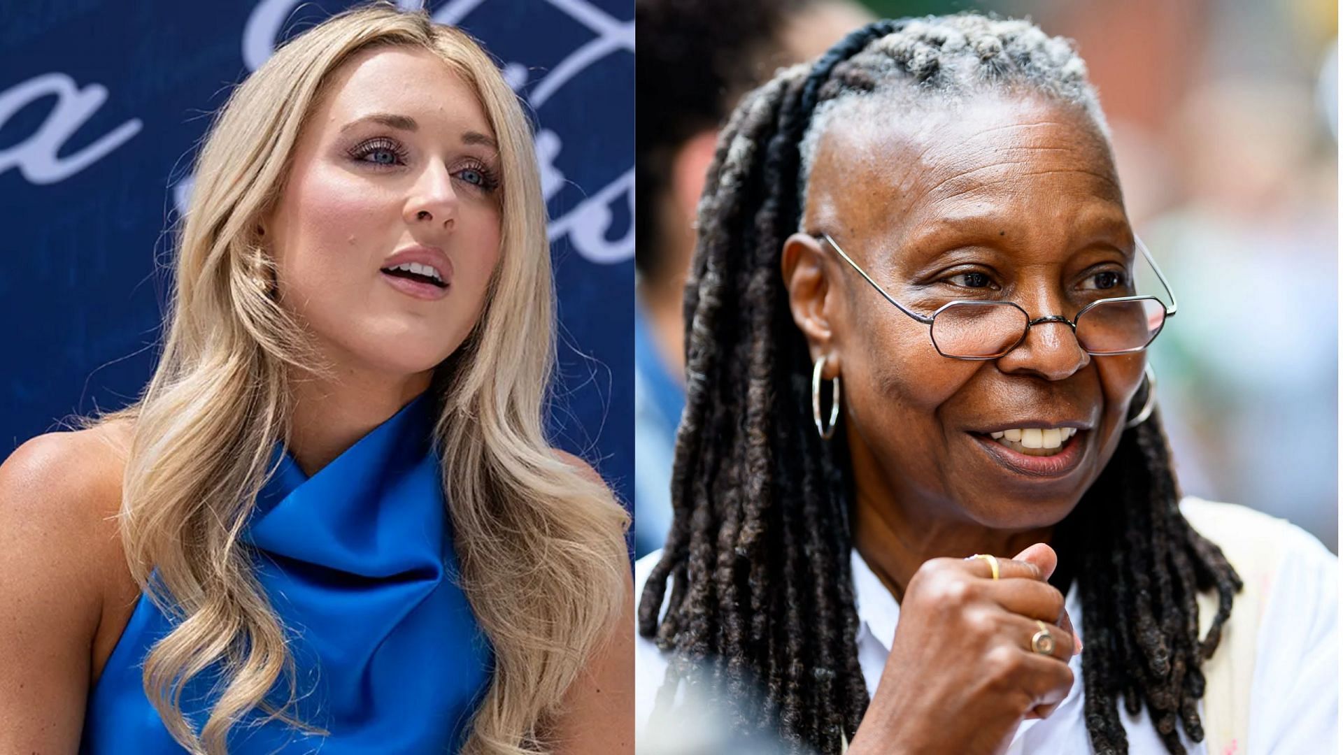 Riley Gaines calls out Whoopi Goldberg for her bizarre defense of trans athletes [Image Source : Getty]