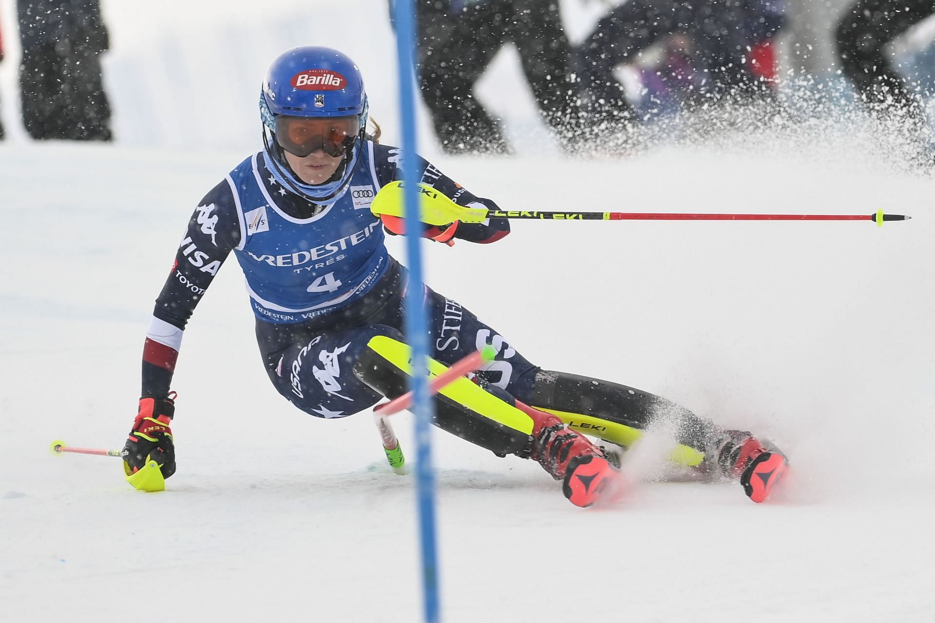 Mikaela Shiffrin at the Audi FIS Ski World Cup Sestriere 2025 - Source: Getty