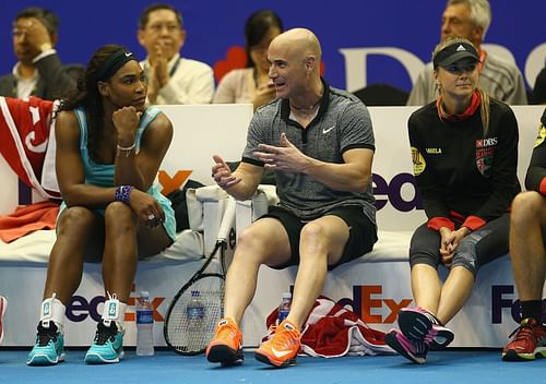 Serena Williams and Andre Agassi - Source: Getty