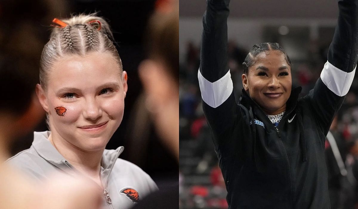 American gymnasts Jade Carey and Jordan Chiles - Source- Getty