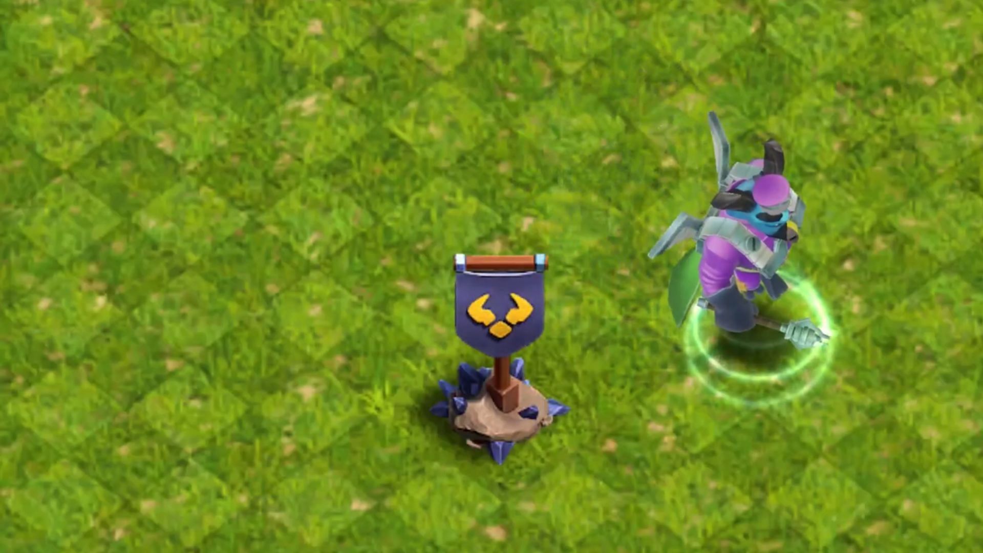 Minion Prince walking in the village (Image via Supercell)