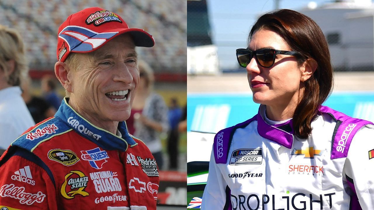 Mark Martin and Katherine Legge