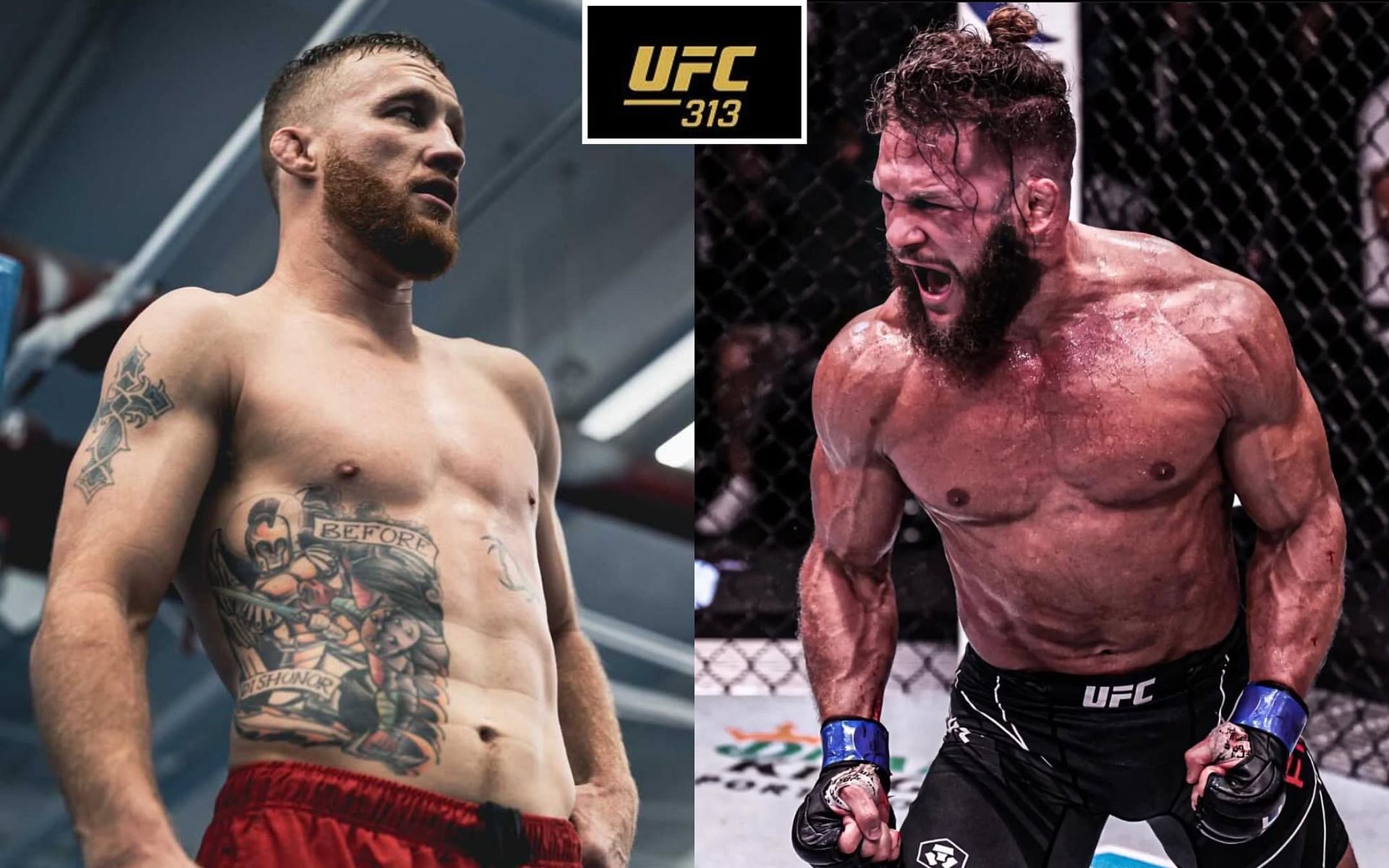 Justin Gaethje (left) will take on Rafael Fiziev (right) in the co-main event at UFC 313. [Images courtesy @justin_gaethje and @rafael_ataman_fiziev on Instagram] Instagram