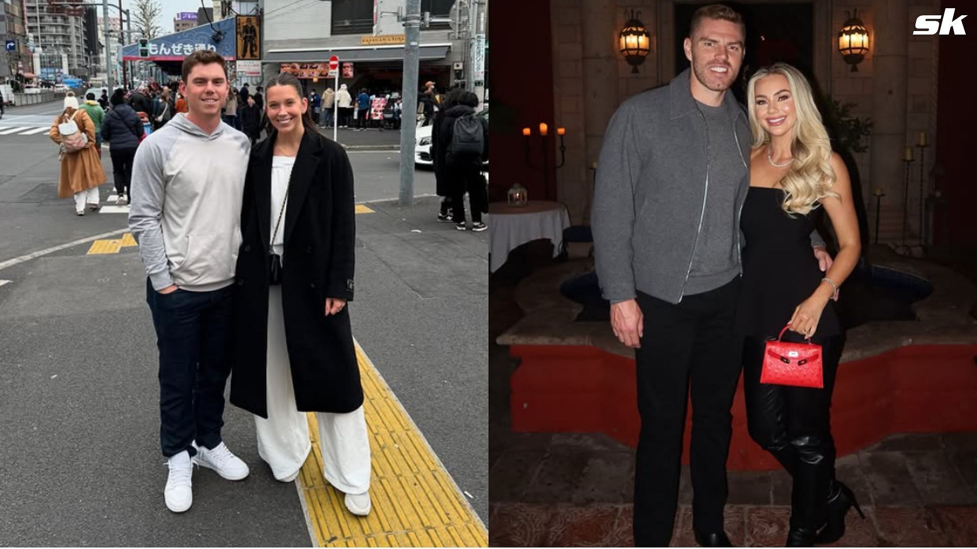 Wives of Dodgers players rock traditional Japanese outfits (Image Source: Instagram/ @caramartinellsmith and @chelseafreeman5)