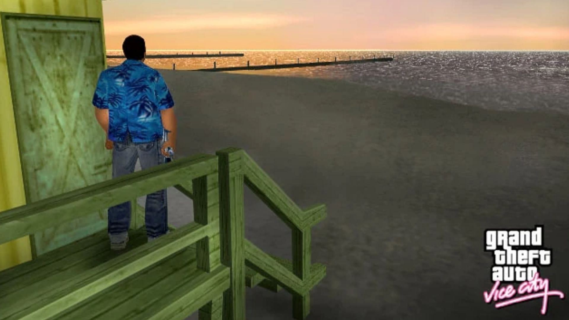 A major part of Grand Theft Auto Vice City&rsquo;s map is empty (Image via Rockstar Games)