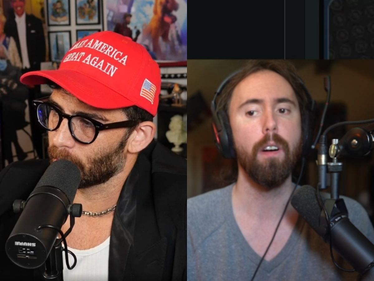 HasanAbi, Asmongold, xQc feud explained (Image via Twitch/@HasanAbi and @Asmongold)