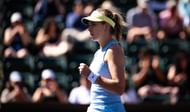 Boulter celebrates a point in the BNP Paribas Open - Source: Getty