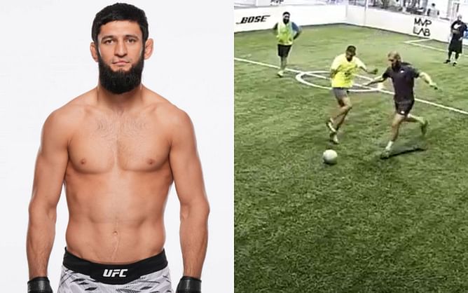Former MMA fighter shares wild footage of playing soccer with Khamzat Chimaev
