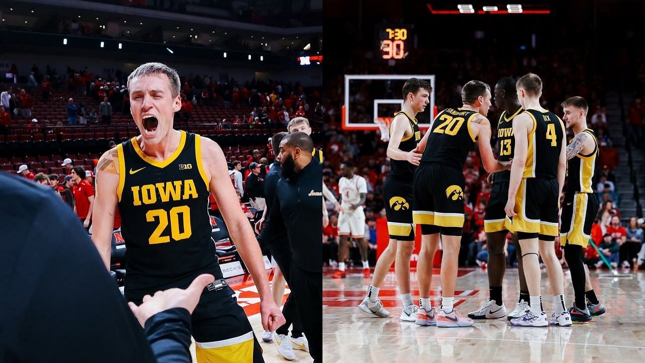 Connor McCaffery&rsquo;s brother Patrick drops 1-word reaction Iowa kills Nebraska&rsquo;s NCAA tournament hoops