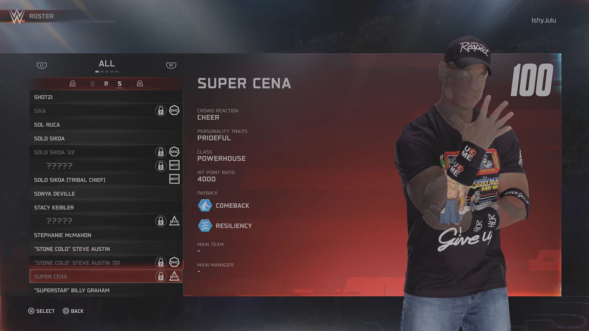 Super Cena is the strongest wrestler (Image via 2K Games // YouTube/@BottomTier)