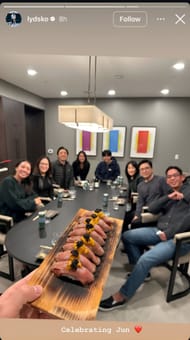 Lydia Ko shares the traditional Korean dish. Image via Instagram @lydsko