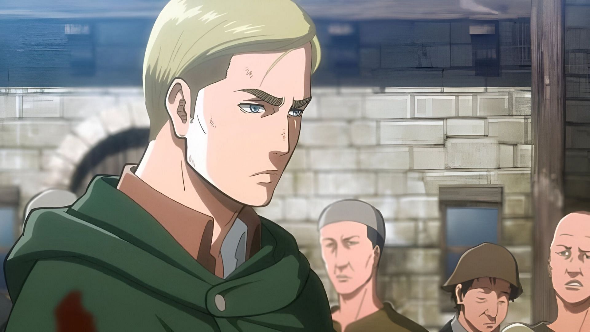 Erwin Smith as seen in the anime (Image via Wit Studio)