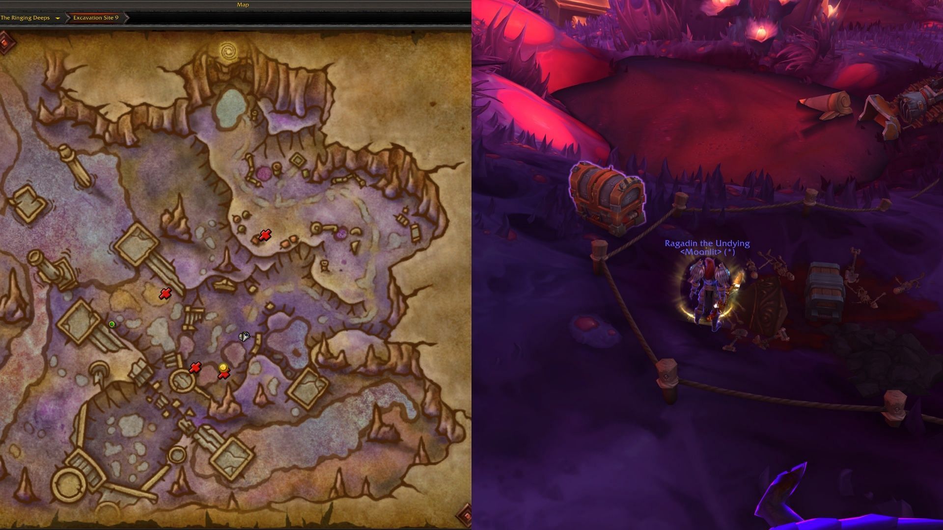 Just look for the nearby roped-off area with bones in it (Image via Blizzard Entertainment)