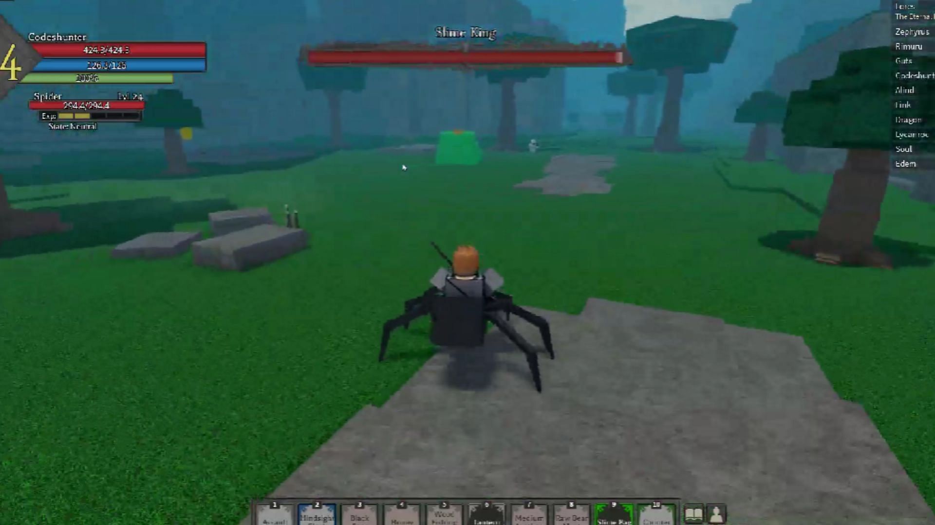 The Slime King (Image via Roblox || YouTube/@codeshunterx4)