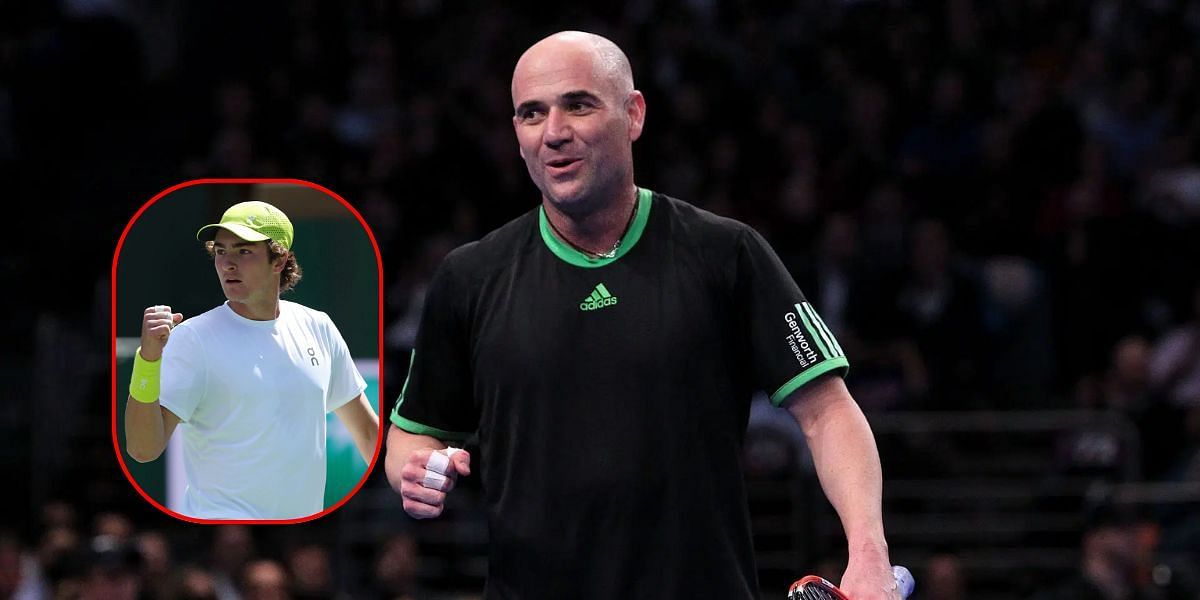 Andre Agassi, Joao Fonseca (inset) | Getty