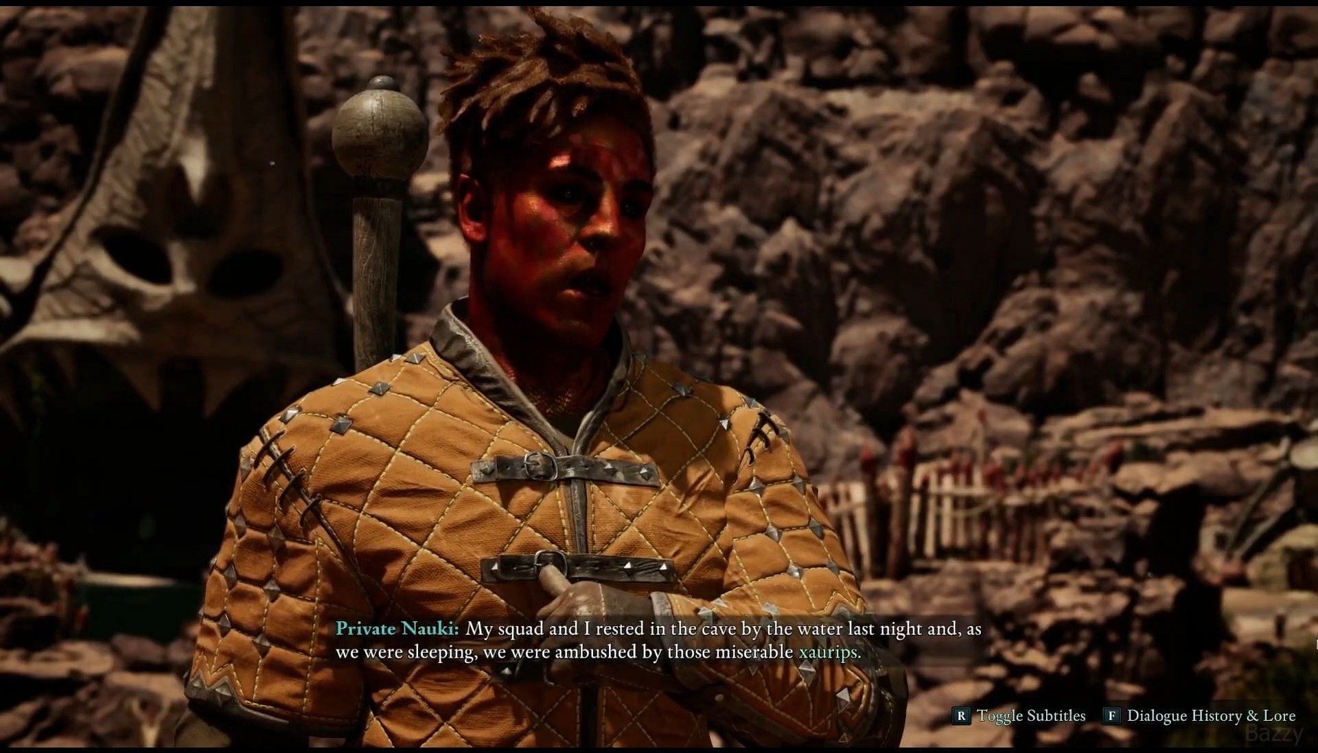 You have to find Private Nauki to start this quest (Image via Xbox Game Studios || YouTube@Bazzy Plays)