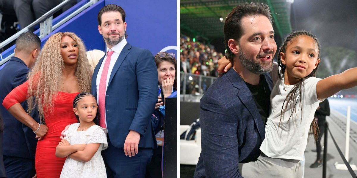 Serena Williams with her husband Alexis Ohanian and daughter Olympia [Image Source: Getty Images]