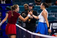 Mirra Andreeva and Amanda Anisimova at the Miami Open 2025. (Photo: Getty)