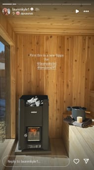 Lauren's Instagram story @laurenkyle1