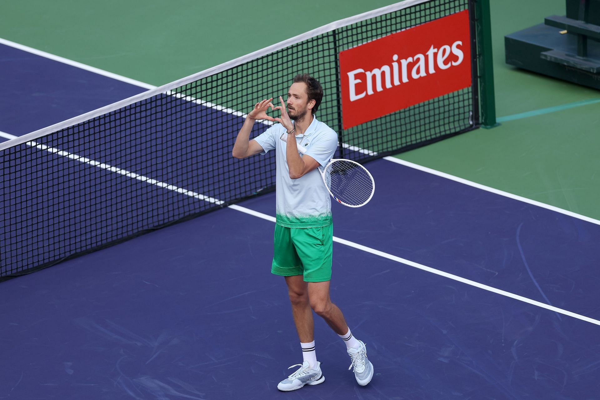 Daniil Medvedev at the BNP Paribas Open - Day 9 - Source: Getty