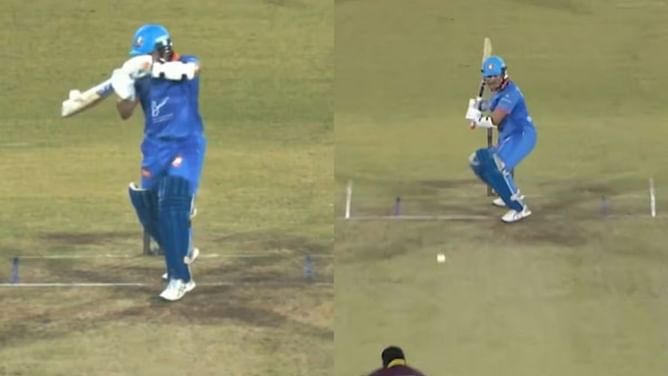Sachin Tendulkar plays a magnificent upper cut for six in IML T20 2025 final [Watch]